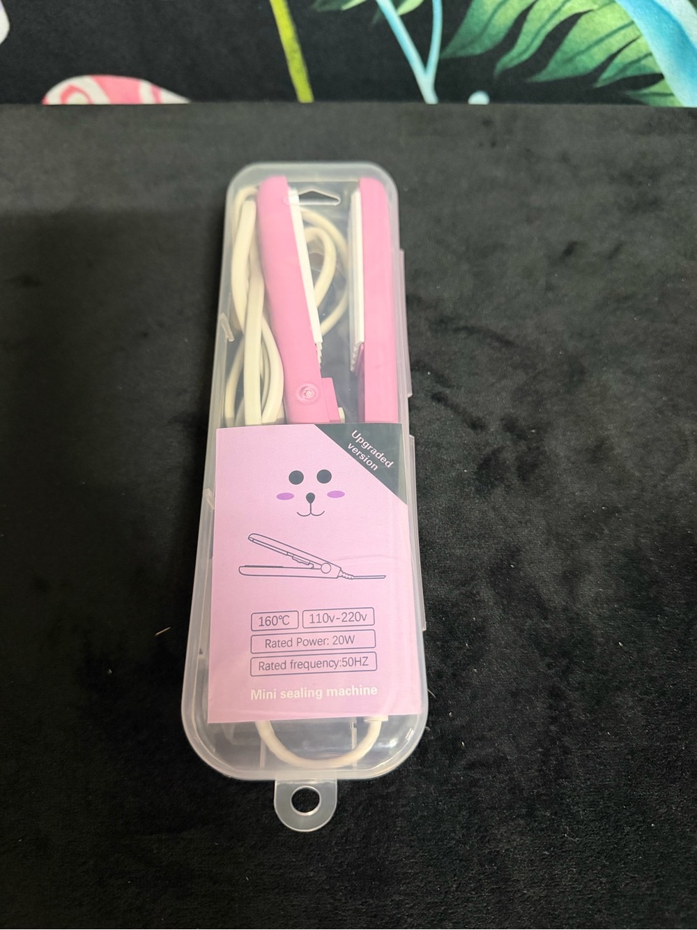 Pink Mini Sealing Machine with Travel Case - Portable Sealer